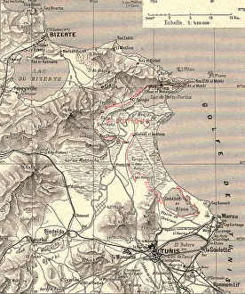 Tunisian Prints: Tunis et Bizerte. La basse Medjerda; Afrique du nord, 1914. Creator: Unknown