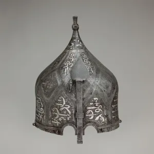 Conical Prints: Turban Helmet, Turkish, in the style of Turkman armour, 16th century. Creator: Unknown