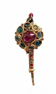 Emerald Prints: Turban Ornament (Turra), 18th / 19th century. Creator: Unknown