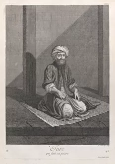 Turc, qui fait sa priere, 1714-15. Creator: Unknown