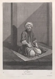 Jean Baptiste Van Mour Prints: Turc, qui fait sa priere, 1714-15. Creator: Unknown