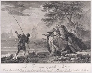 Jean Collection: The Turc Who Watches Fishing, ca. 1720-60. Creator: Jean Daullé