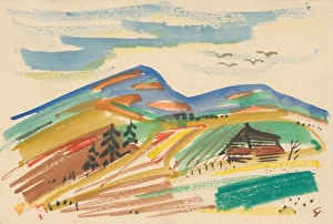 Galanda Prints: Turcianske Teplice, 1934-1935. Creator: Mikulas Galanda