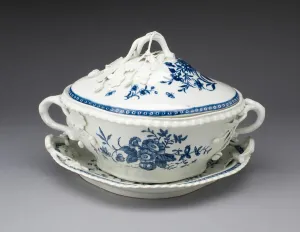 Tureen and Stand, Worcester, c. 1770. Creator: Royal Worcester Tureen and Stand, Worcester, c. 1770. Creator: Royal Worcester