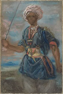 Turk Prints: A Turk, 1815/1817. Creator: Jules-Robert Auguste