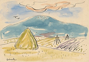 Ink On Cardboard Prints: Turkish, 1934-1935. Creator: Mikulas Galanda