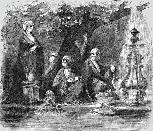 Armenia Prints: Turkish and Armenian Women; The Women of Turkey, 1854. Creator: Unknown