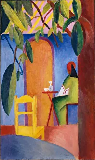 Macke Prints: Turkish Cafe. Artist: Macke, August (1887-1914)