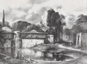 Alexandre Gabriel Decamps Gallery: Turkish Landscape, 1823-60. Creator: Auguste Bouquet