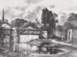Camps Alexander G De Prints: Turkish Landscape, 1823-60. Creator: Auguste Bouquet