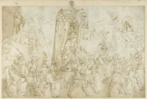 Brown Indian Ink On Paper Gallery: A Turkish Procession, 1532