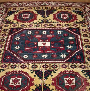 Turkish Rug with Garden Theme, 18th century