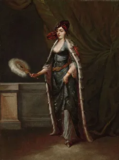 Fine Art Prints: A Turkish Woman, c.1720-1737. Creator: Jean Baptiste Vanmour