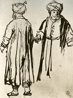 Two Turks Walking, 1913. Artist: Rembrandt Harmensz van Rijn