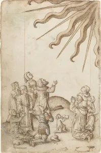 Turn Your Body as You Worship [fol. 37 verso], c. 1512 / 1515. Creator: Unknown
