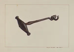 Dental Care Prints: Turn Key Tooth Extractor, c. 1938. Creator: Regina Henderer
