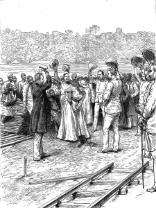 The Turning of the First Sod of the Imperial British East Africa Company's Railway, which is to ex Creator: Unknown