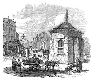 Toll Gate Prints: Turnpike-gates in and near London just demolished: Islington Gate, 1864. Creator: Unknown