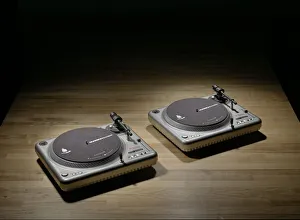Scratching Prints: Turntable used by Grand Wizzard Theodore, 2000s. Creator: Vestax