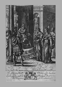 Turnus before Latinus, early 17th century. Creator: Francis Cleyn Turnus before Latinus, early 17th century. Creator: Francis Cleyn