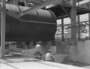Processing Prints: Turpentine still, Georgia, 1937. Creator: Dorothea Lange
