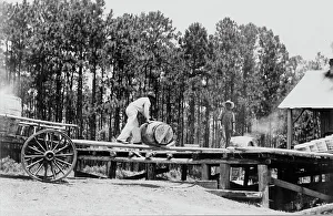 Turpentine still, Georgia, 1937. Creator: Dorothea Lange