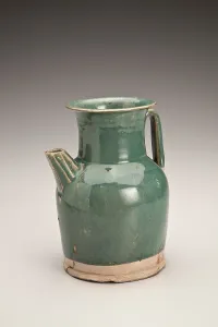 Spouted Prints: Turquoise ewer with short spout, 618-907. Creator: Unknown