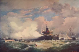 Solent Prints: The Turret Armour-Clad Ship Devastation at Spithead, 1873 (1906)