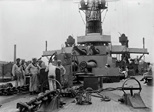 Turret Prints: Turrets on UTAH [ship], 1911. Creator: Bain News Service