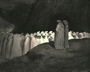 Vergilius Maro Prints: Tuscan... disdain not to instruct us who thou art, c1890. Creator: Gustave Doré