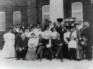 Tuskegee Alabama United States Prints: Tuskegee Institute faculty with Andrew Carnegie
