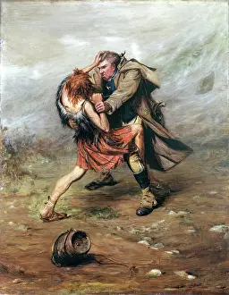 Control Prints: Tussle For The Keg, c1860s. Creator: John Pettie