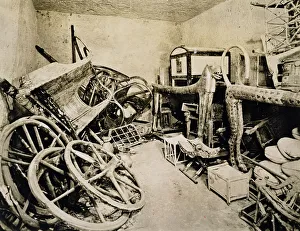Grave Goods Prints: Tutankhamuns tomb, Valley of the Kings, Egypt, November, 1922. Artist: Harry Burton