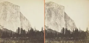 Carleton Emmons Watkins Gallery: Tutocanula, or El Capitan, 3600 ft. from the foot of the Mariposa Trail, Yosemite Valley