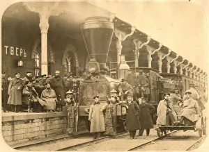 Railroad Prints: Tver Station of the Moscow-Saint Petersburg Railway (Nicholas Railway), 1855-1864