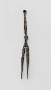 Nishapur Prints: Tweezers, Iran, 9th-10th century. Creator: Unknown