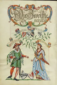 Genealogy Prints: The Twelfth Generation, Friedrich Derrer, about 1626-1711. Creator: Unknown