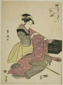 Scissors Prints: The Twelfth Month (Goku getsu), from the series Fashionable Twelve Months (Furyu)