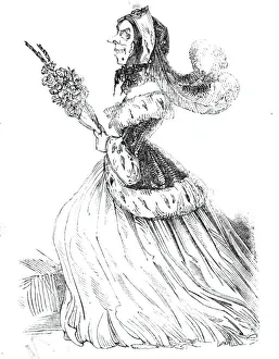 Twelfth Eve Prints: Twelfth Night characters - Lady Smilington, 1844. Creator: Unknown