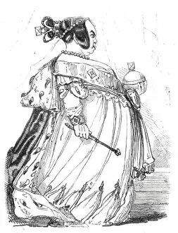 Twelfth Night Gallery: Twelfth Night characters - The Queen, 1844. Creator: Unknown