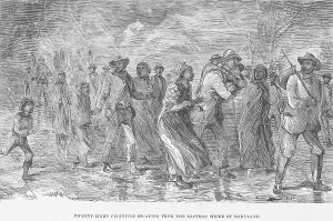 Fugitive Prints: Twenty-eight fugitives escaping from the Eastern Shore of Maryland, 1872. Creator: Unknown