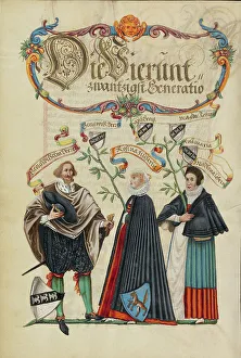 Hose Prints: The Twenty-Fourth Generation, Georg Wilhelm Derrer, about 1626-1711. Creator: Unknown