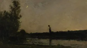 Tranquillity Prints: Twilight, 1866. Creator: Charles Francois Daubigny