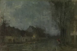 Street Lamp Prints: Twilight, c1870-1890s. Creator: Guillaume Vogels