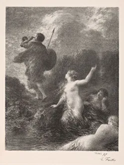 Twilight of the Gods: Siegfried and the Rhine Maidens, 1897. Creator: Henri Fantin-Latour (French