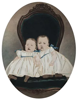 Twin Babies, c. 1870. Creator: Davis Brothers (American)