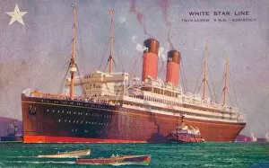 White Star Line Gallery: Twin-Screw RMS Adriatic of the White Star Line, c1907