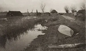 Marsh Prints: Twixt Land and Water, 1886. Creator: Peter Henry Emerson