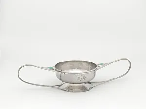 Semi Precious Stone Gallery: Two-Handled Dish, 1902 / 7. Creator: Shreve, Crump and Low