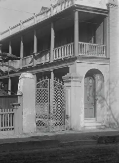 Balcony Rail Prints: Two-story house, [25 Franklin Street]